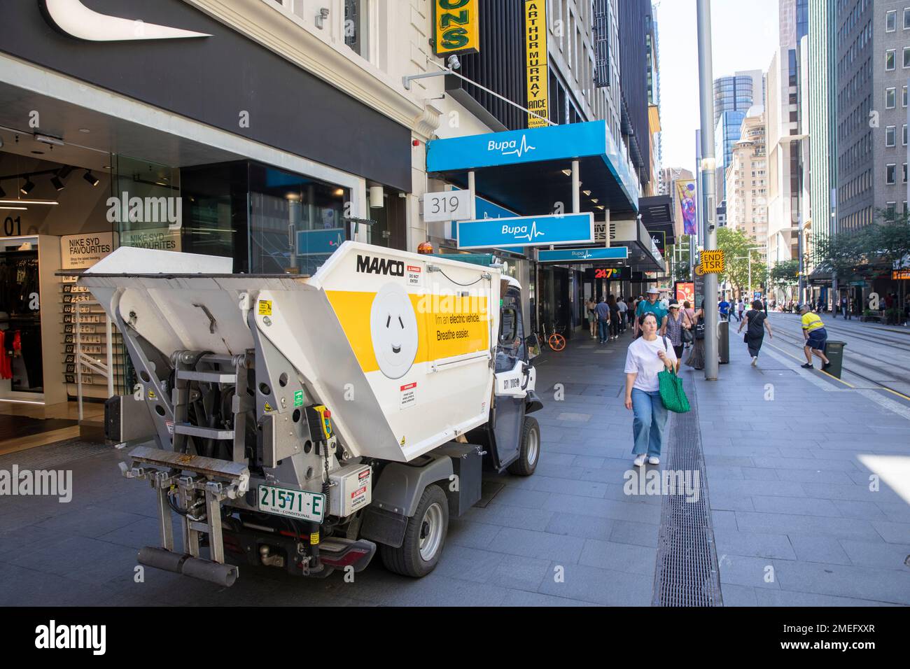 Electric vehicle Sydney waste rubbish garbage collection truck
