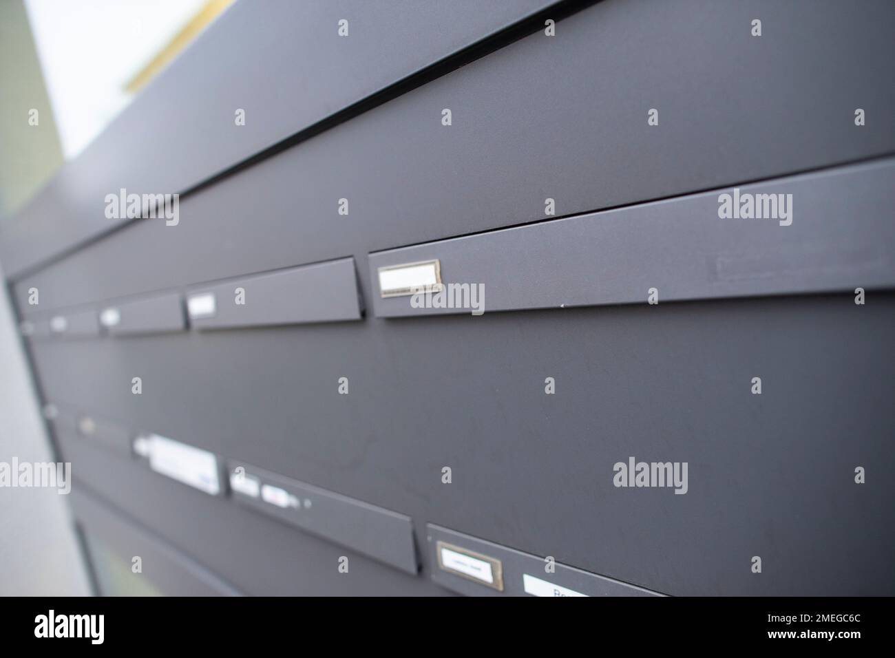 Cologne, Germany. 24th Jan, 2023. View of a mailbox in a residential