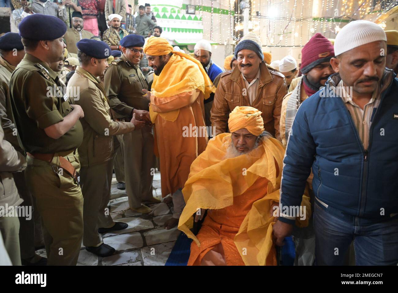 Ajmer, India. 24th Jan, 2023. Dargah Dewan (Spiritual head) Syed Zainul ...