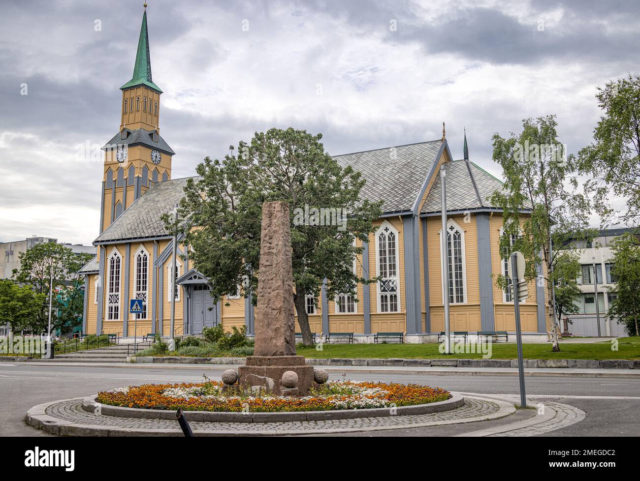 Tromso Cathedral (Tromsø domkirke), Tromso, Norway Stock Photo