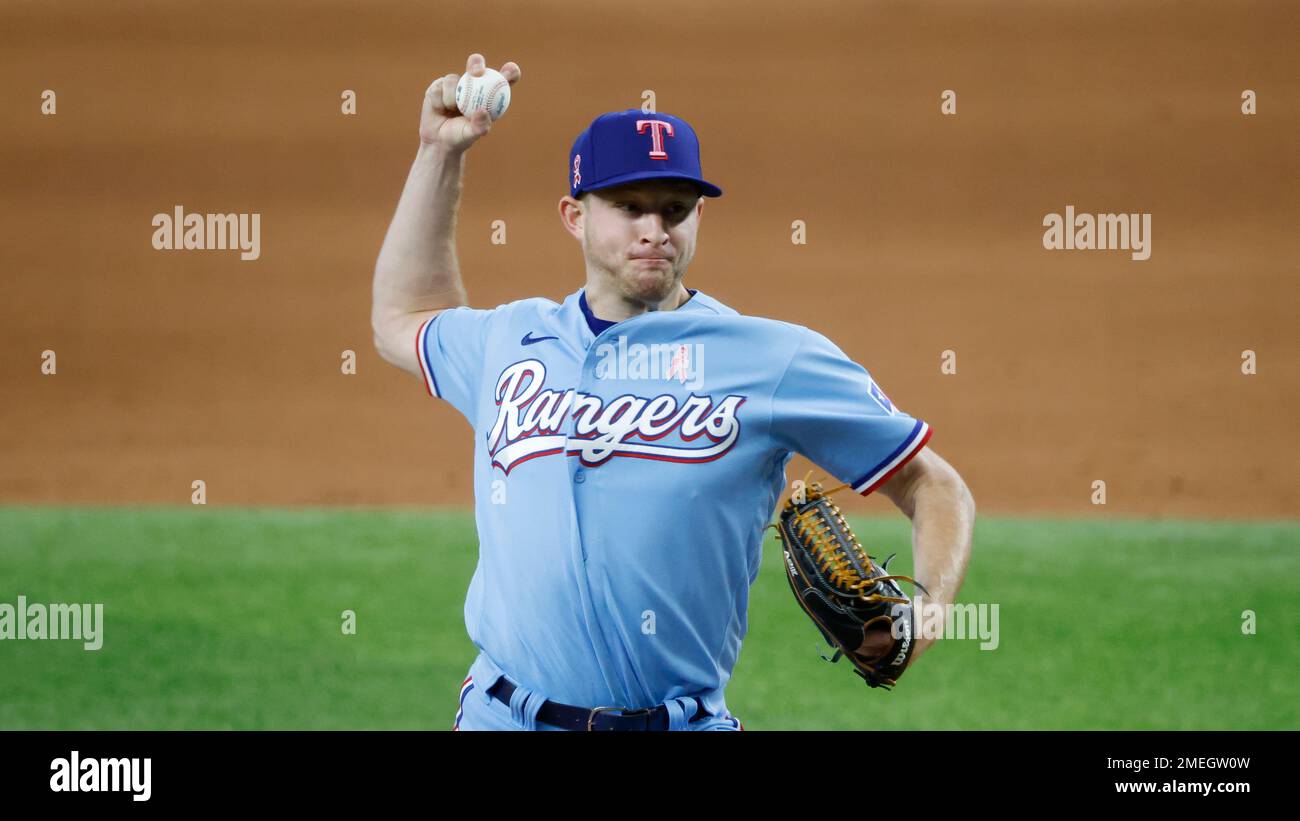 Arlington, TX, USA. 10th Apr, 2021. Globe Life Field during a Major League  Baseball game between the Texas Rangers and the San Diego Padres on April  10, 2021 in Arlington, Texas. Credit