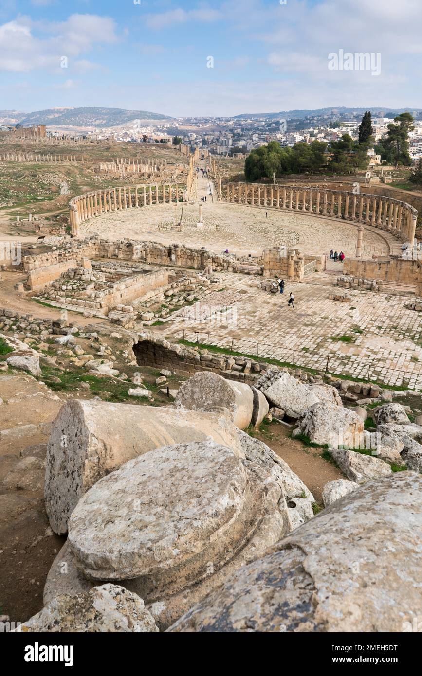 Greco-Roman city of Gerasa, Jerash, Jordan, Asia. Stock Photo