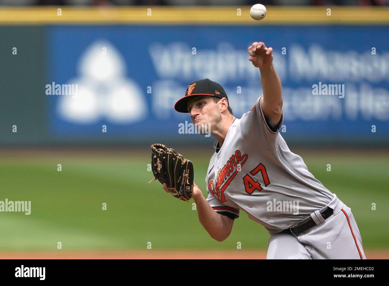 Baltimore Orioles starting pitcher John Means throws against the Seattle  Mariners during a baseball game, Wednesday, May 5, 2021, in Seattle. Means  threw a no-hitter and the Orioles won 6-0. (AP Photo/Ted