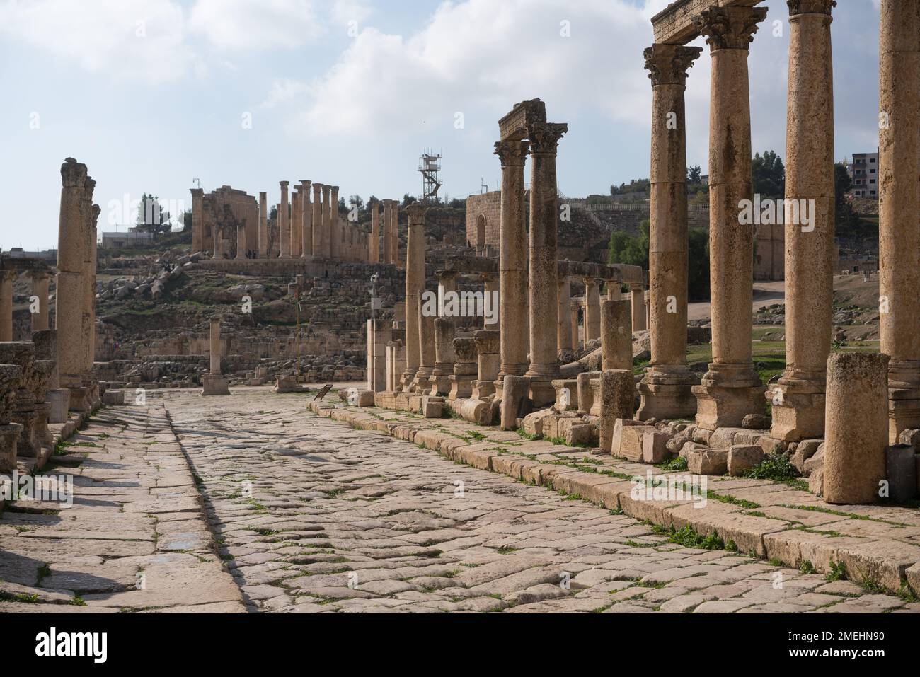 Greco-Roman city of Gerasa, Jerash, Jordan, Asia. Stock Photo