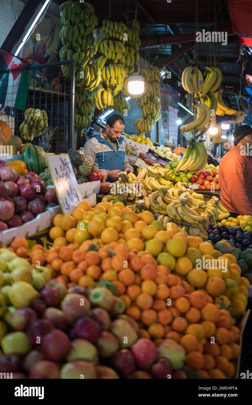 Jordan Market Sign Street market in Amman, Jordan, Asia Stock Photo - Alamy