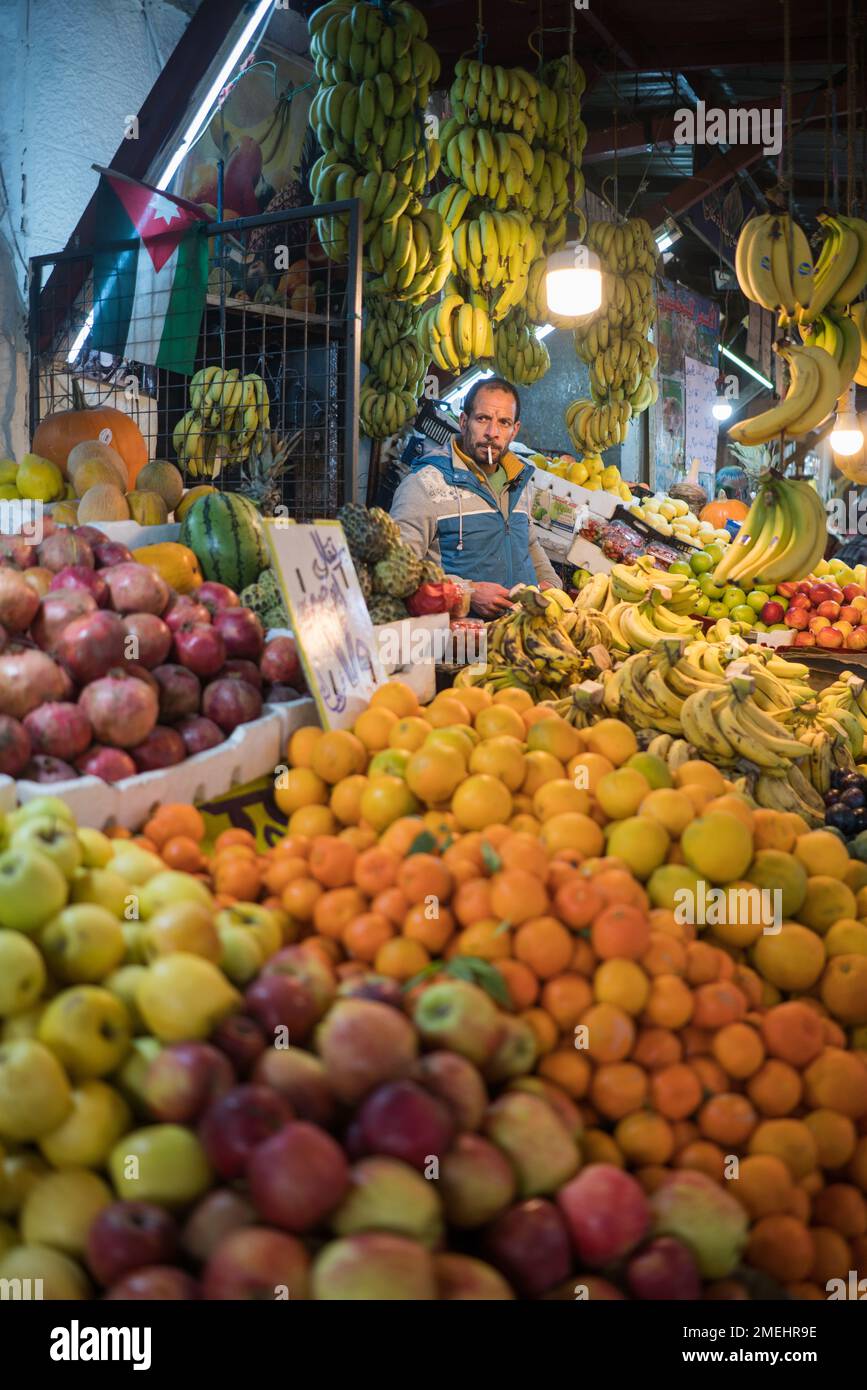 Street market in Amman, Jordan, Asia Stock Photo Alamy