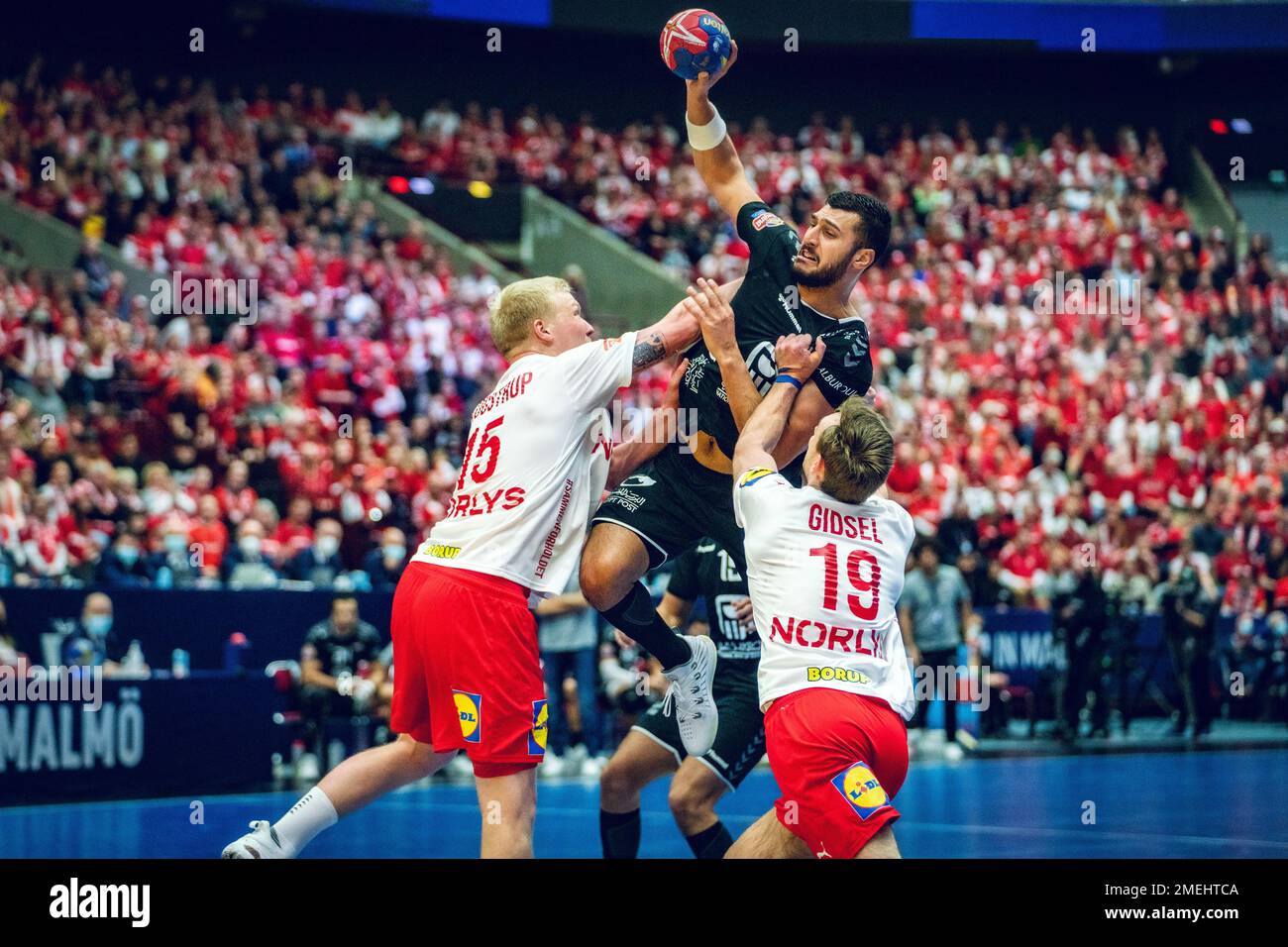 Malmo, Sweden. 23rd Jan, 2023. Yehia Elderaa (39) of Egypt seen up