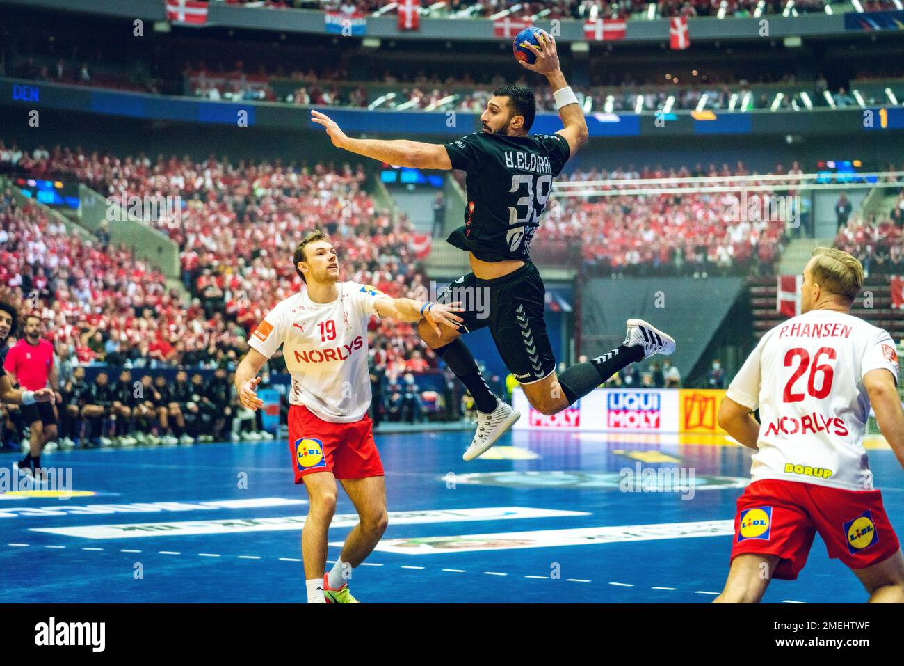 Malmo, Sweden. 23rd Jan, 2023. Yehia Elderaa (39) of Egypt seen during