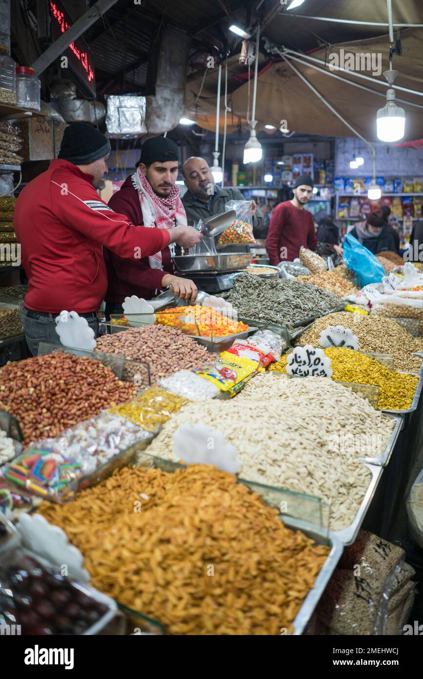 Jordan Market Sign Street market in Amman, Jordan, Asia Stock Photo - Alamy