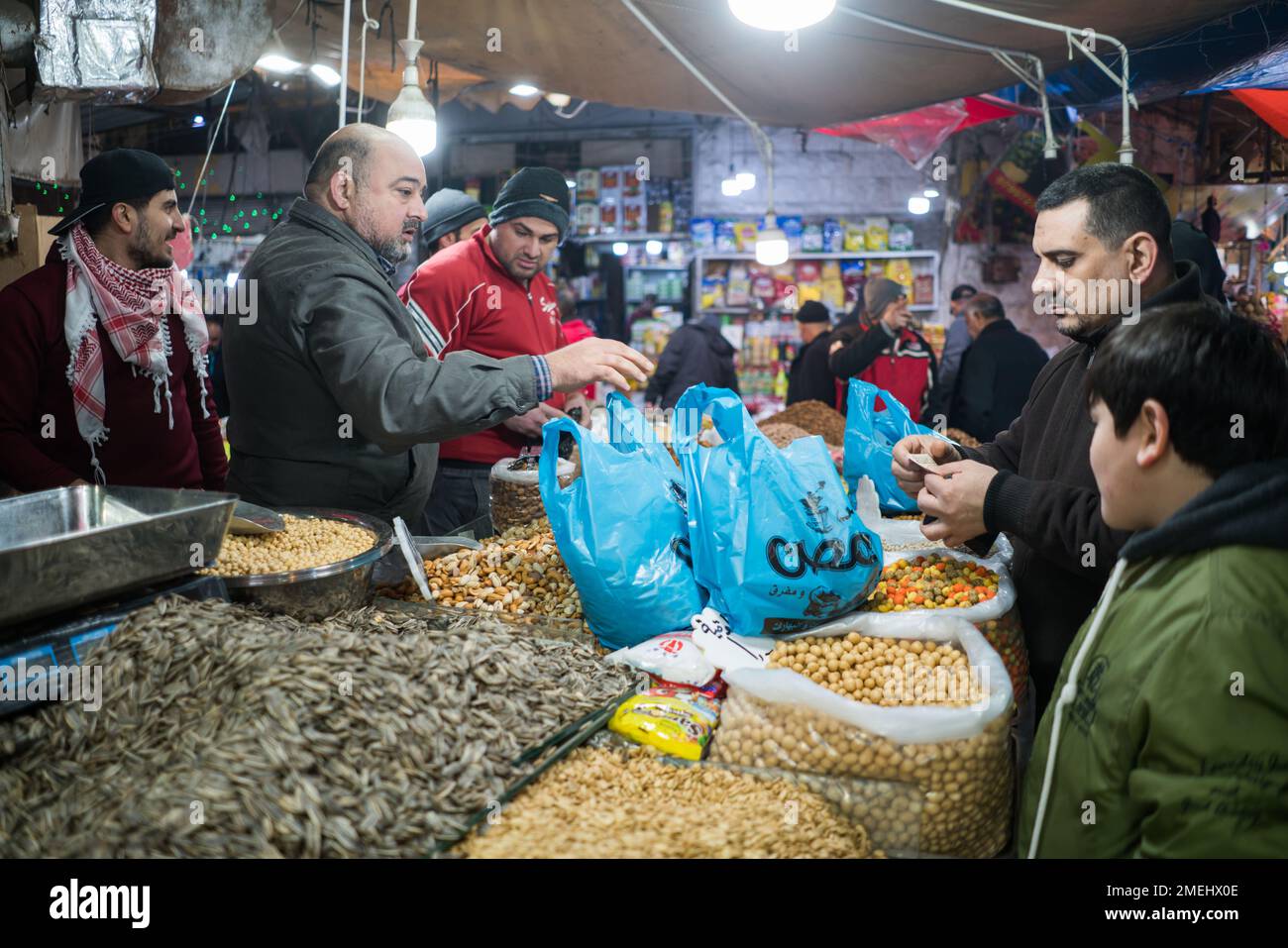 Jordan Market Sign Street market in Amman, Jordan, Asia Stock Photo - Alamy