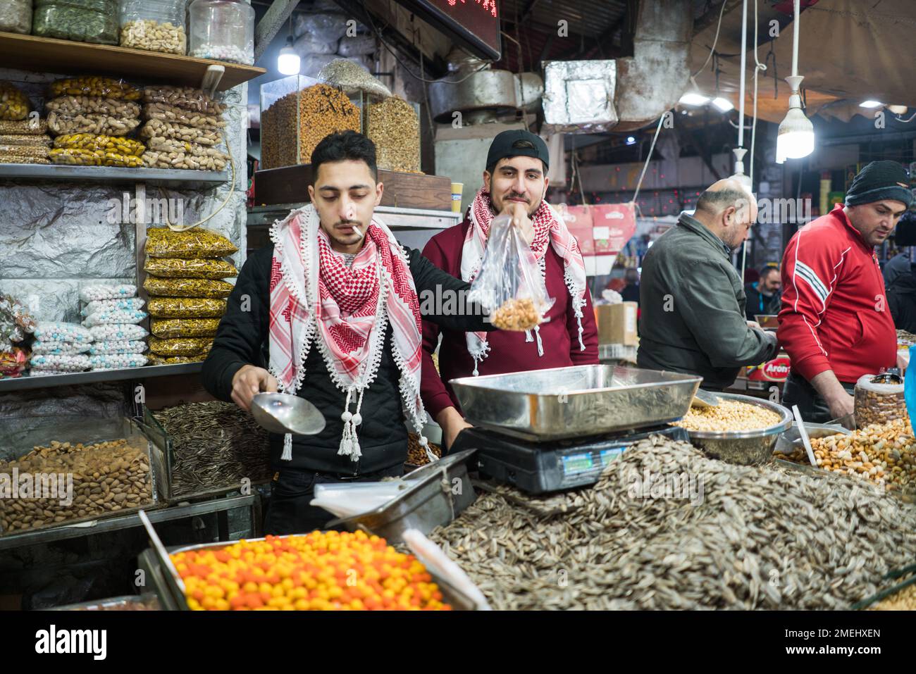 Jordan Market Sign Street market in Amman, Jordan, Asia Stock Photo - Alamy