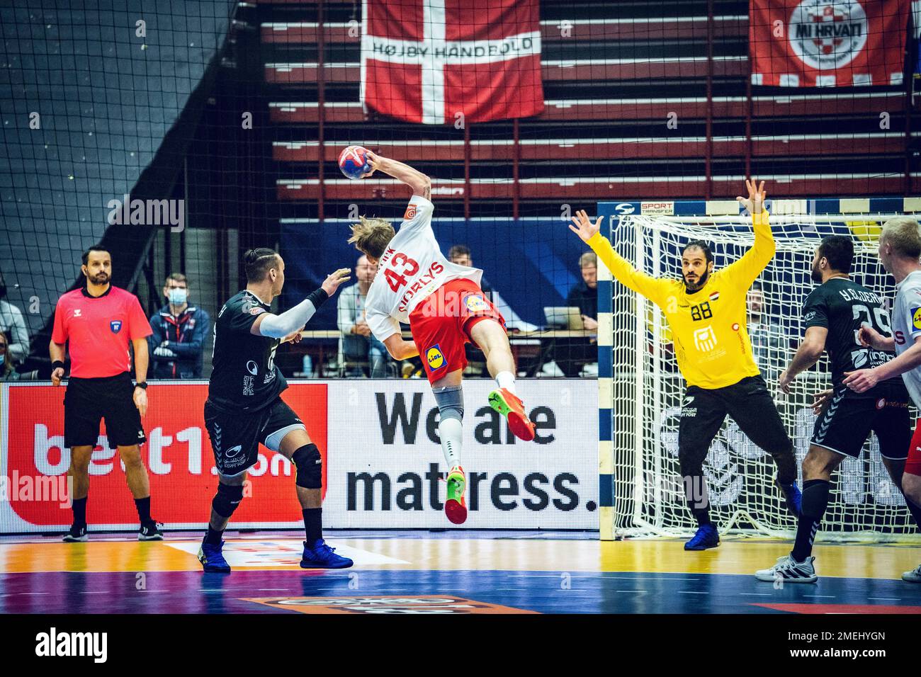 Malmo, Sweden. 23rd, January 2023. Simon Pytlick (43) of Denmark seen