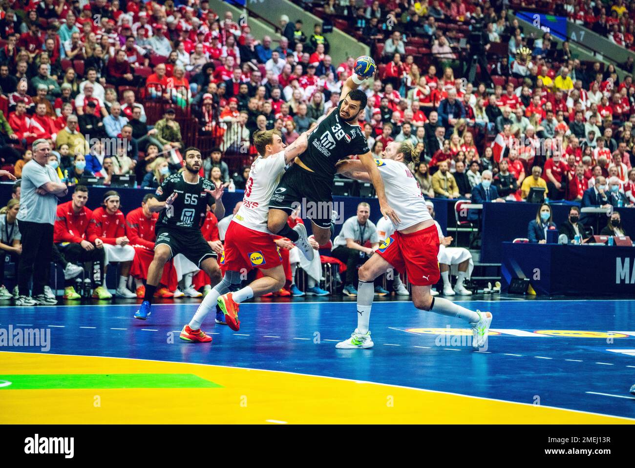 Malmo, Sweden. 23rd Jan, 2023. Yehia Elderaa (39) of Egypt seen during