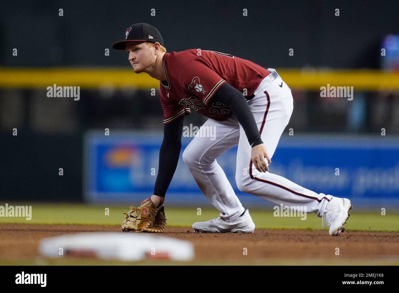Arizona Diamondbacks first baseman Pavin Smith fields a grounder
