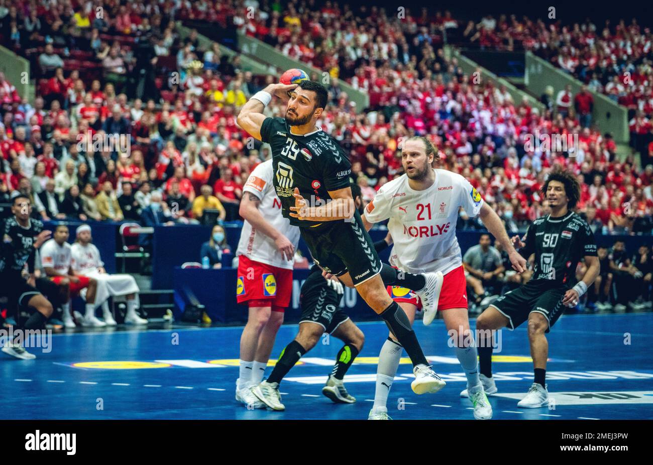 Malmo, Sweden. 23rd Jan, 2023. Yehia Elderaa (39) of Egypt seen during