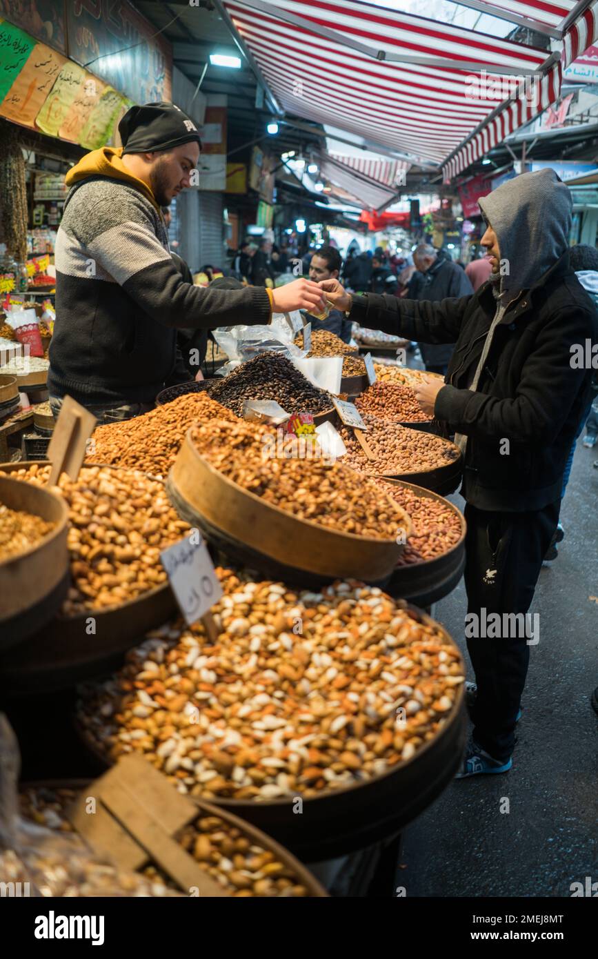 Jordan Market Sign Street market in Amman, Jordan, Asia Stock Photo - Alamy