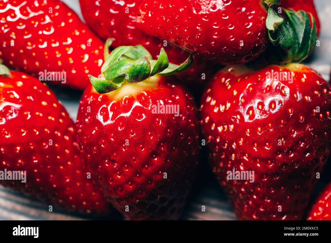 Summer organic red ripe strawberry hi-res stock photography and images ...
