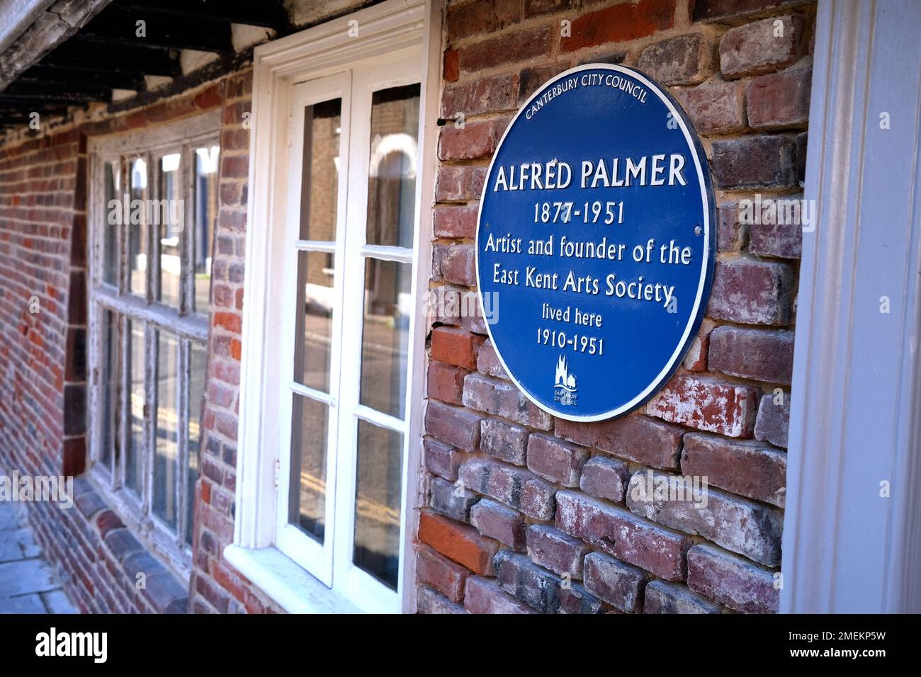 former residence of artist alfred palmer,fordwich town,east kent,uk january 2023 Stock Photo