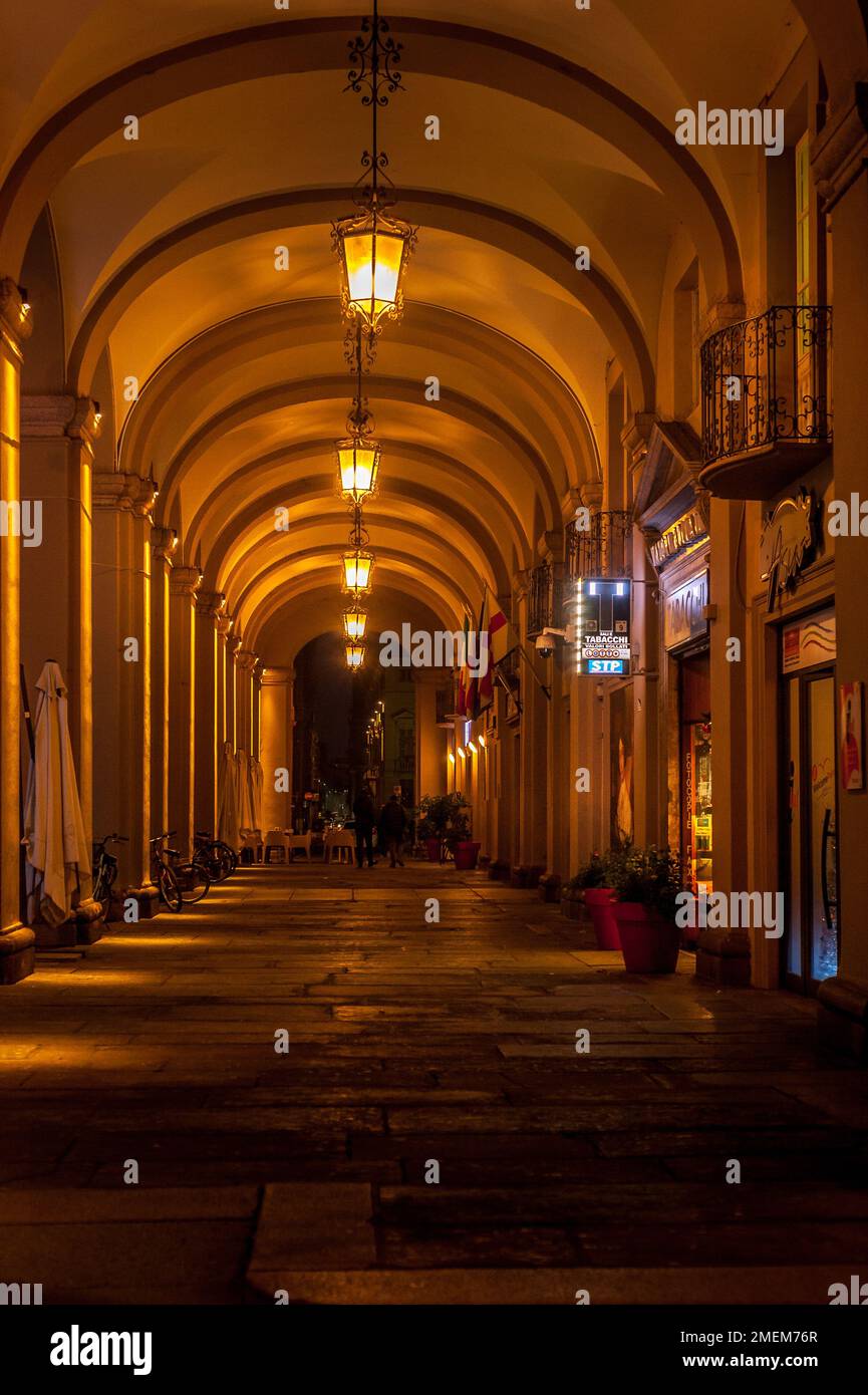 Alessandria by Night Stock Photo