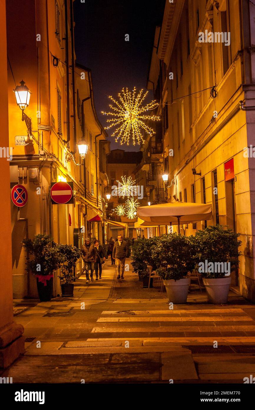 Alessandria by Night Stock Photo