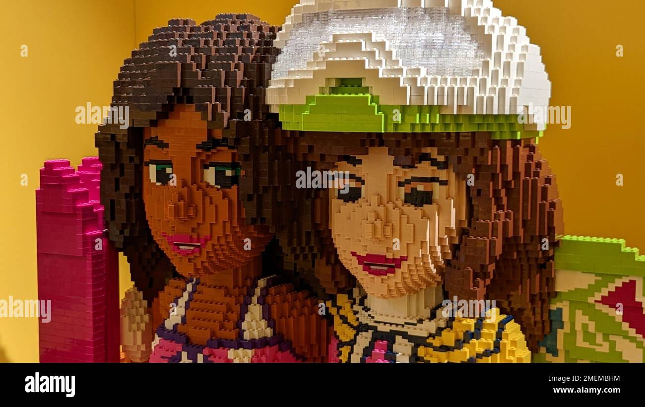 Lego display Harrods London Stock Photo Alamy