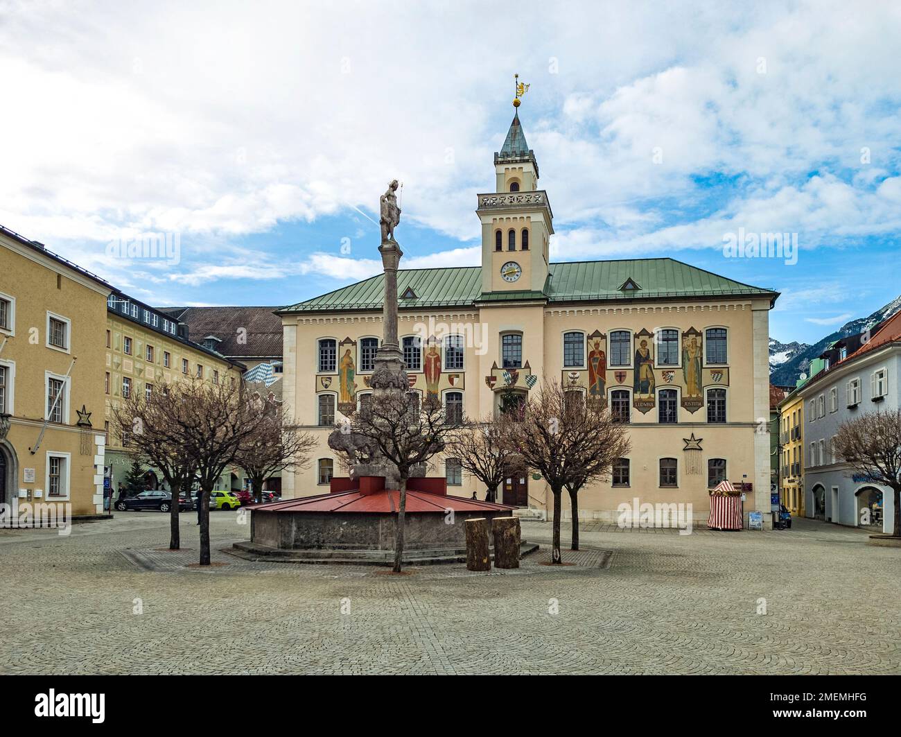 Bad Reichenhall, Bavaria, Germany, town hall Stock Photo