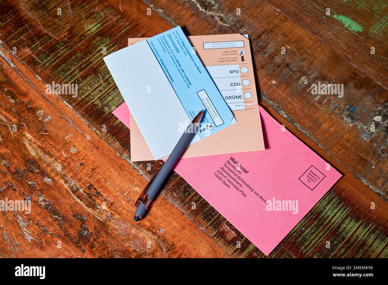 Berlin, Germany January 23, 2023 Documents for the postal vote of