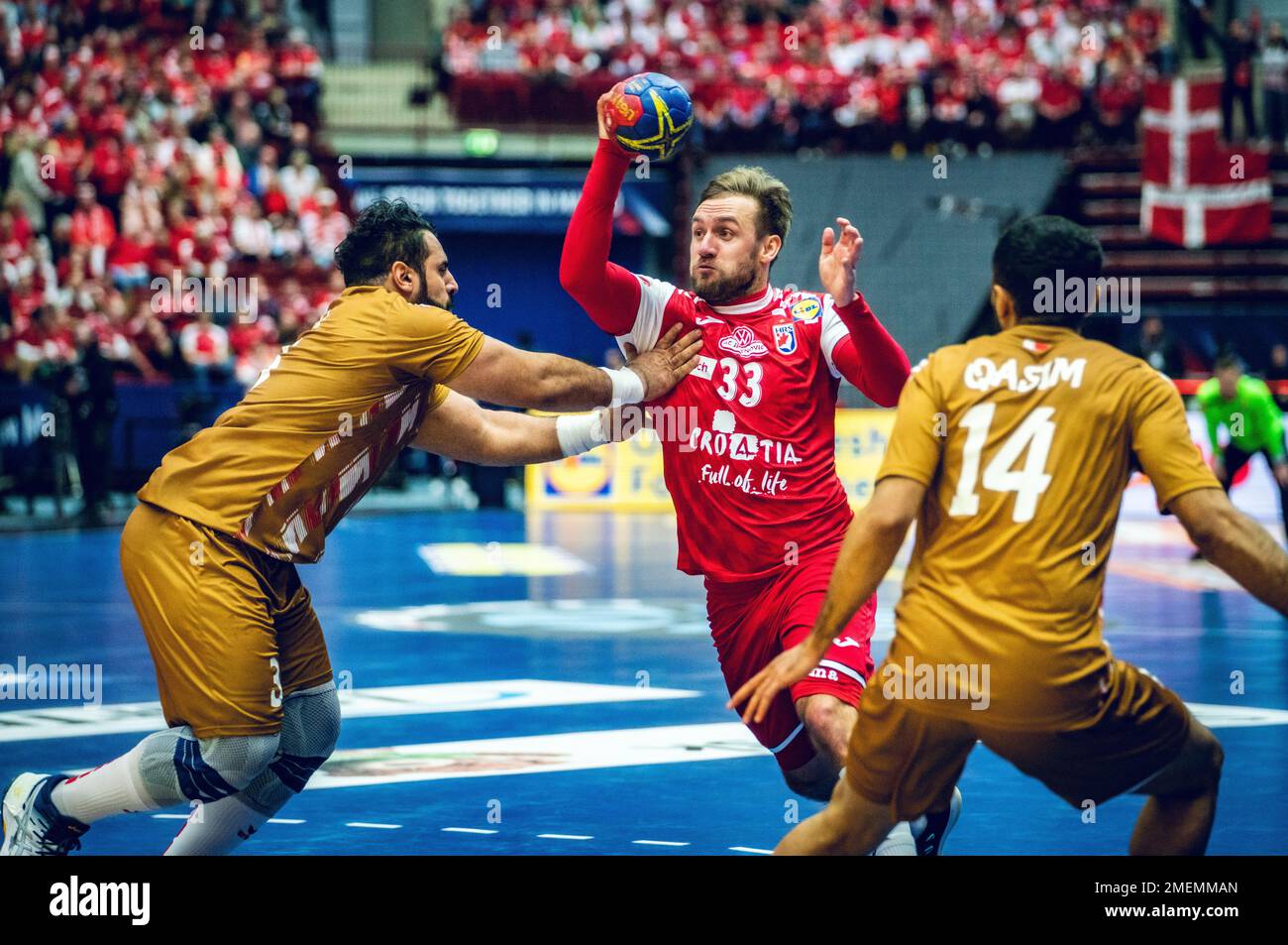 Malmo, Sweden. 23rd Jan, 2023. Luka Cindric (33) of Croatia seen during