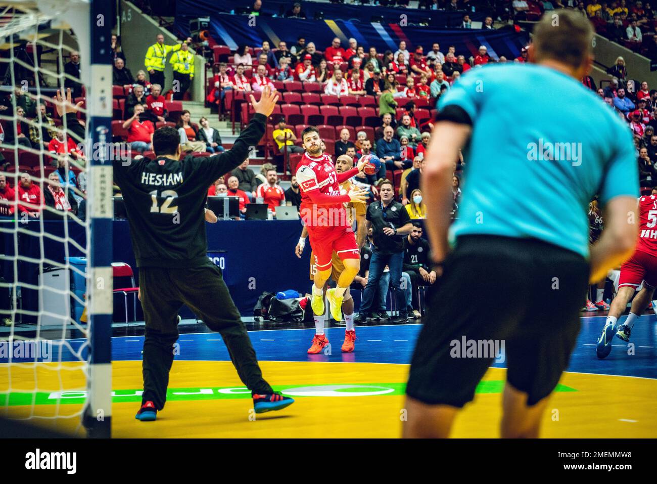 Malmo, Sweden. 23rd Jan, 2023. Filip Glavas (57) of Croatia seen during