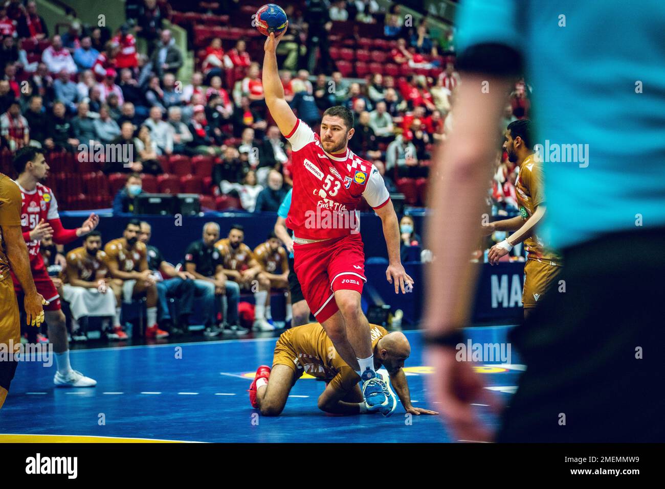 Malmo, Sweden. 23rd Jan, 2023. Marin Sipic (53) of Croatia seen during