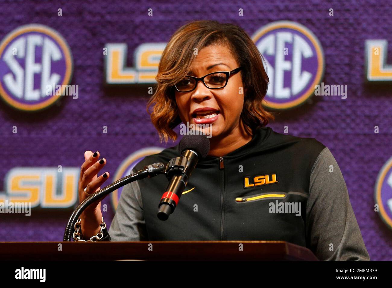 FILE LSU women's NCAA college basketball head coach Nikki Fargas