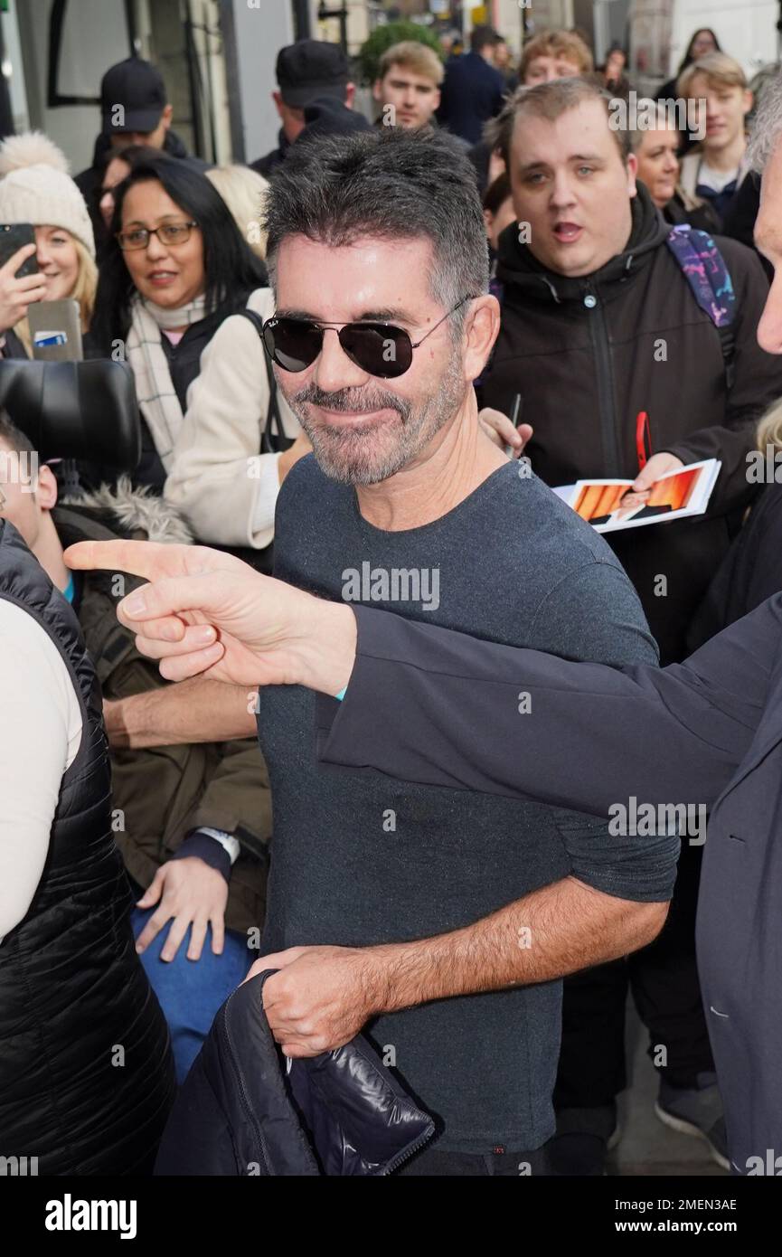 Simon Coldwell Judge Simon Cowell arrives for the Britain's Got Talent auditions, held ...
