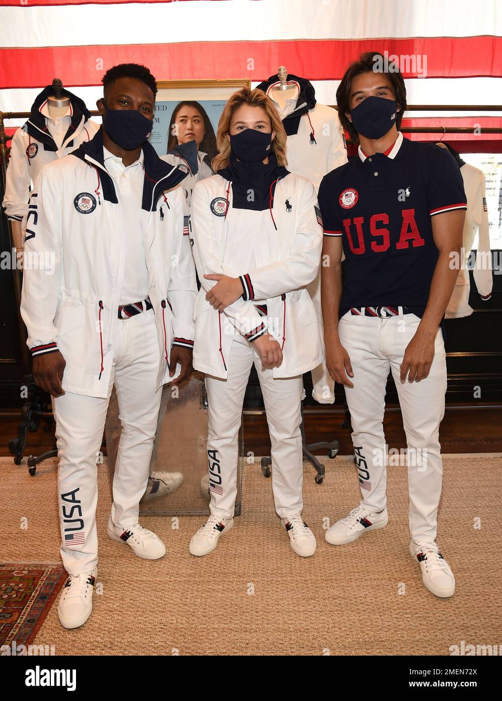 Athletes Daryl Homer (fencing), Left, Jordyn Barratt (skateboard) And 