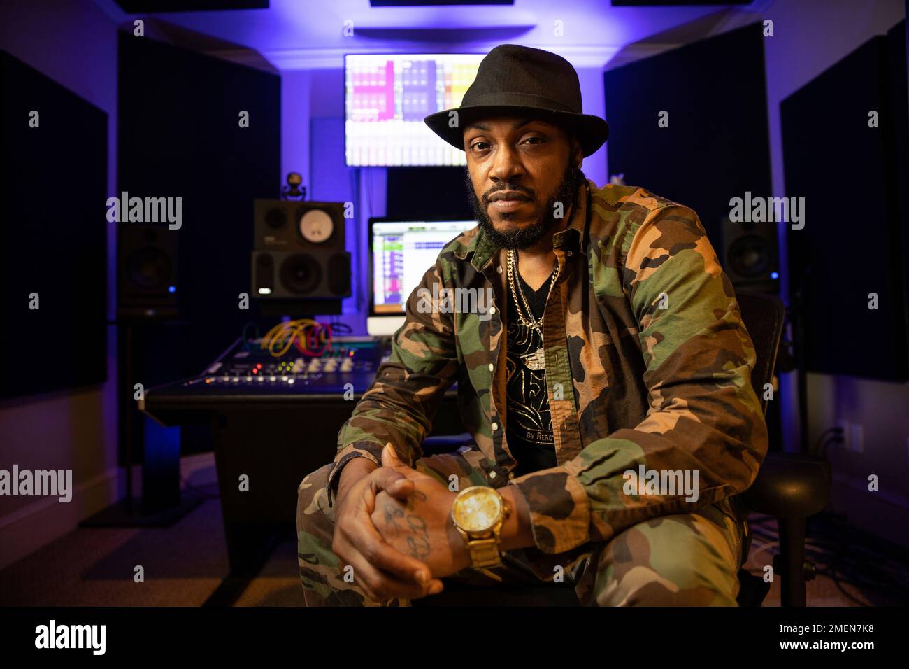 Rapper Mystikal poses for a portrait in Baton Rouge, La. on Jan. 22