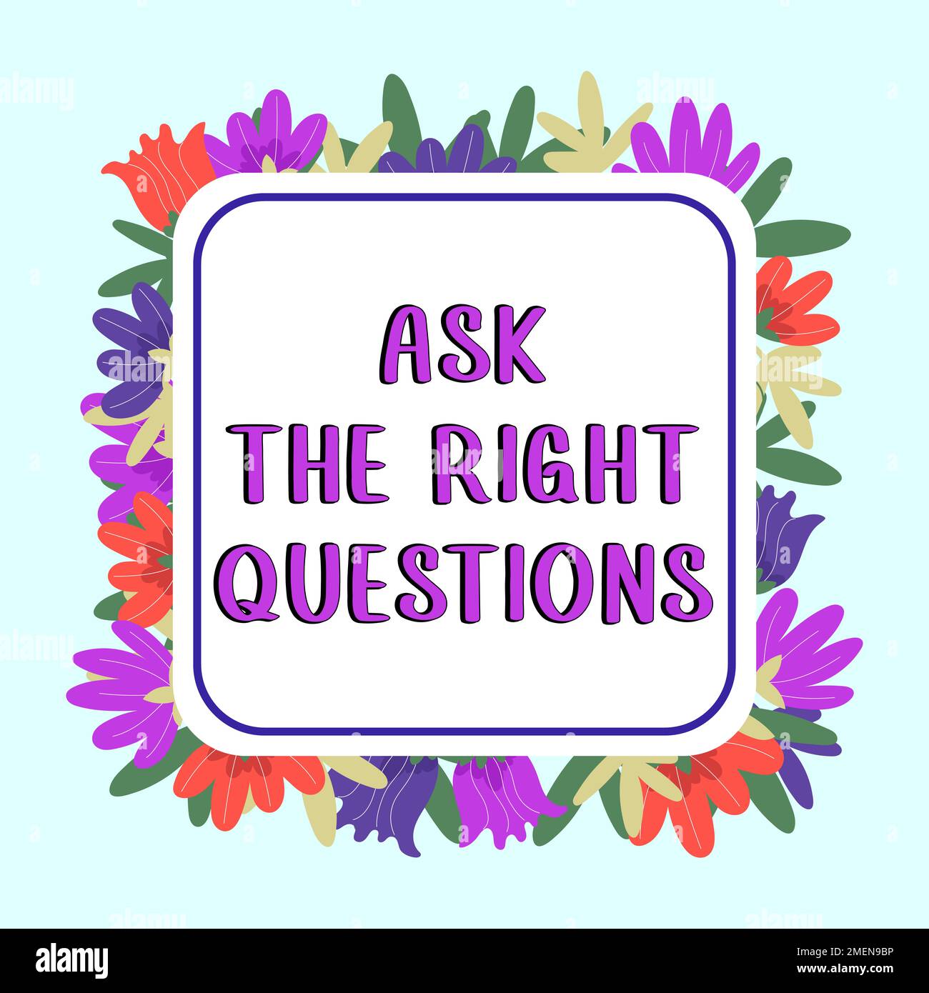 Hand writing sign Ask The Right Questions. Business showcase Look for a ...
