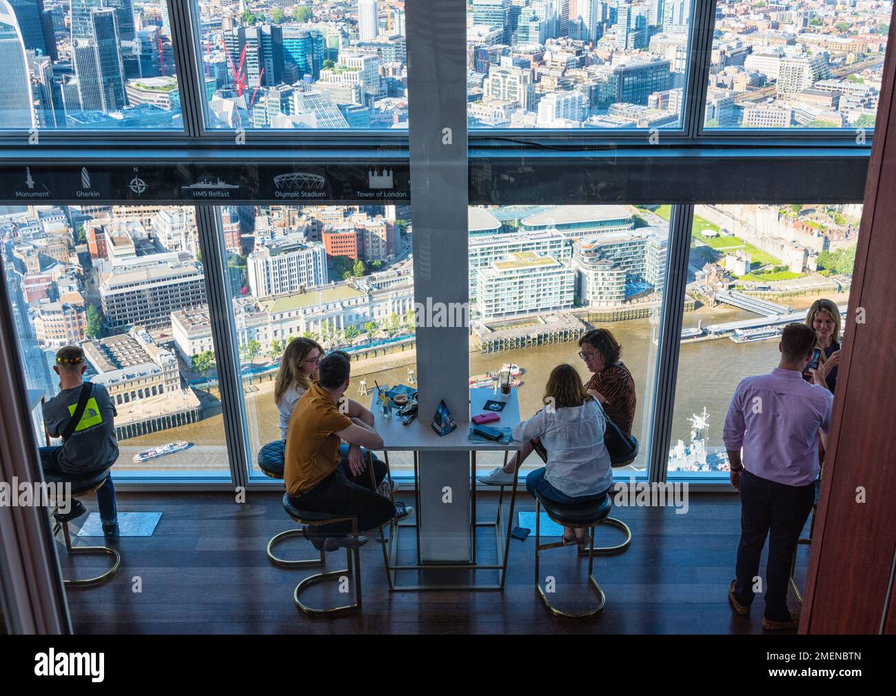 A bar with a view, The Shard, London, England Stock Photo Alamy