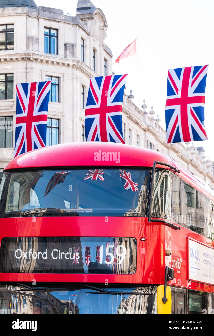 Park Lane Red L Bus With U Jack Flag Cs Ny C PLCLK145 Home & Kn US 15