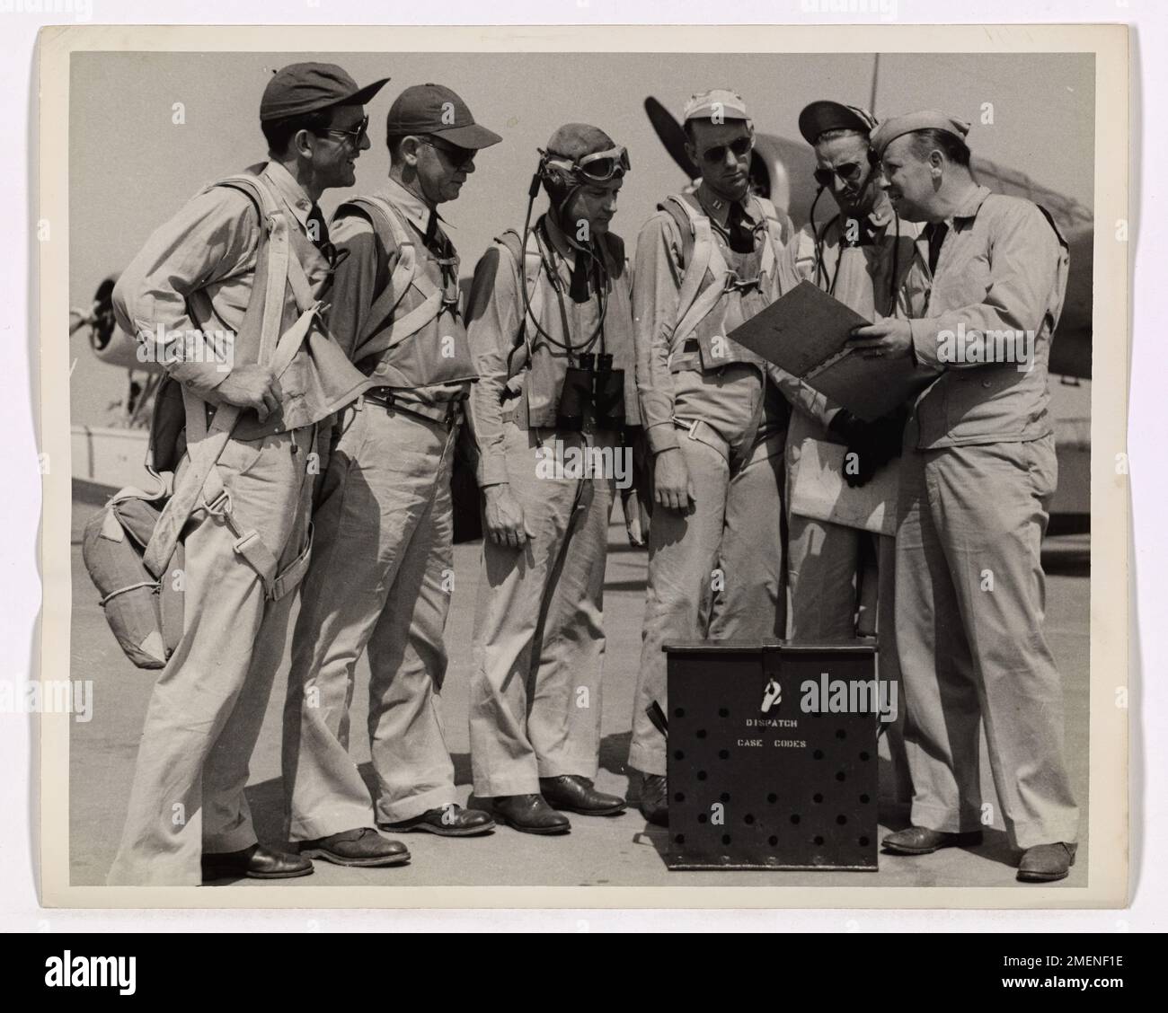 Flight Orders For 'Sea Birds'. This image depicts the flying officers ...