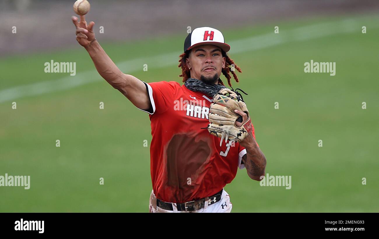 Hartford's Tremayne Cobb Jr. during a baseball game on Saturday, April ...