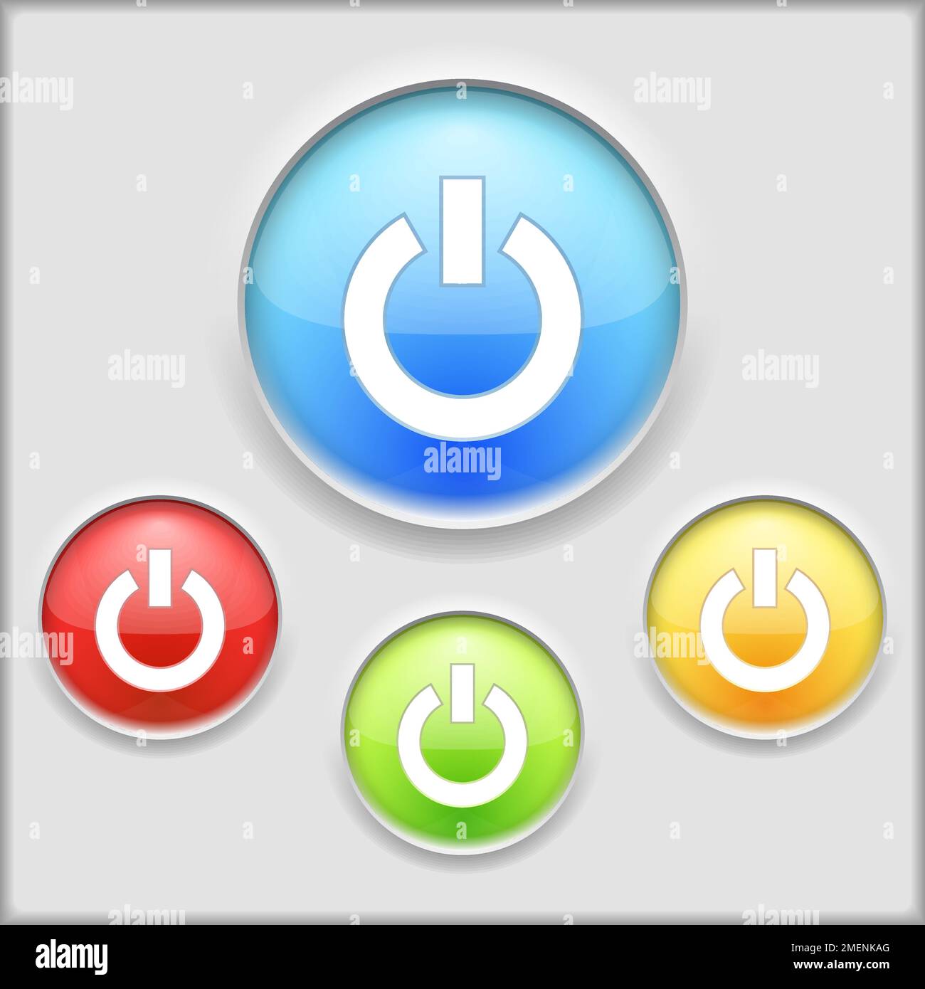 Power button, vector eps10 illustration Stock Vector Image & Art - Alamy