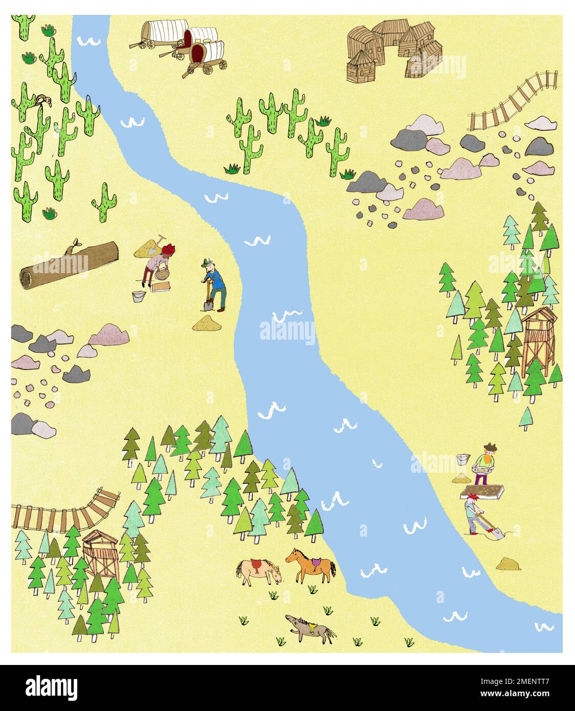 The gold rush Cut Out Stock Images & Pictures Alamy