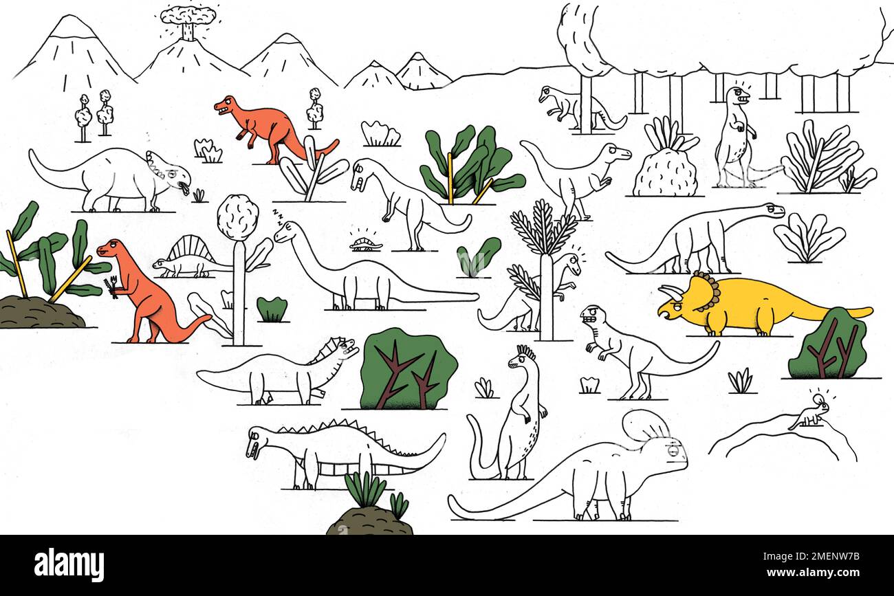 Dinosaurs predators Stock Photo Alamy