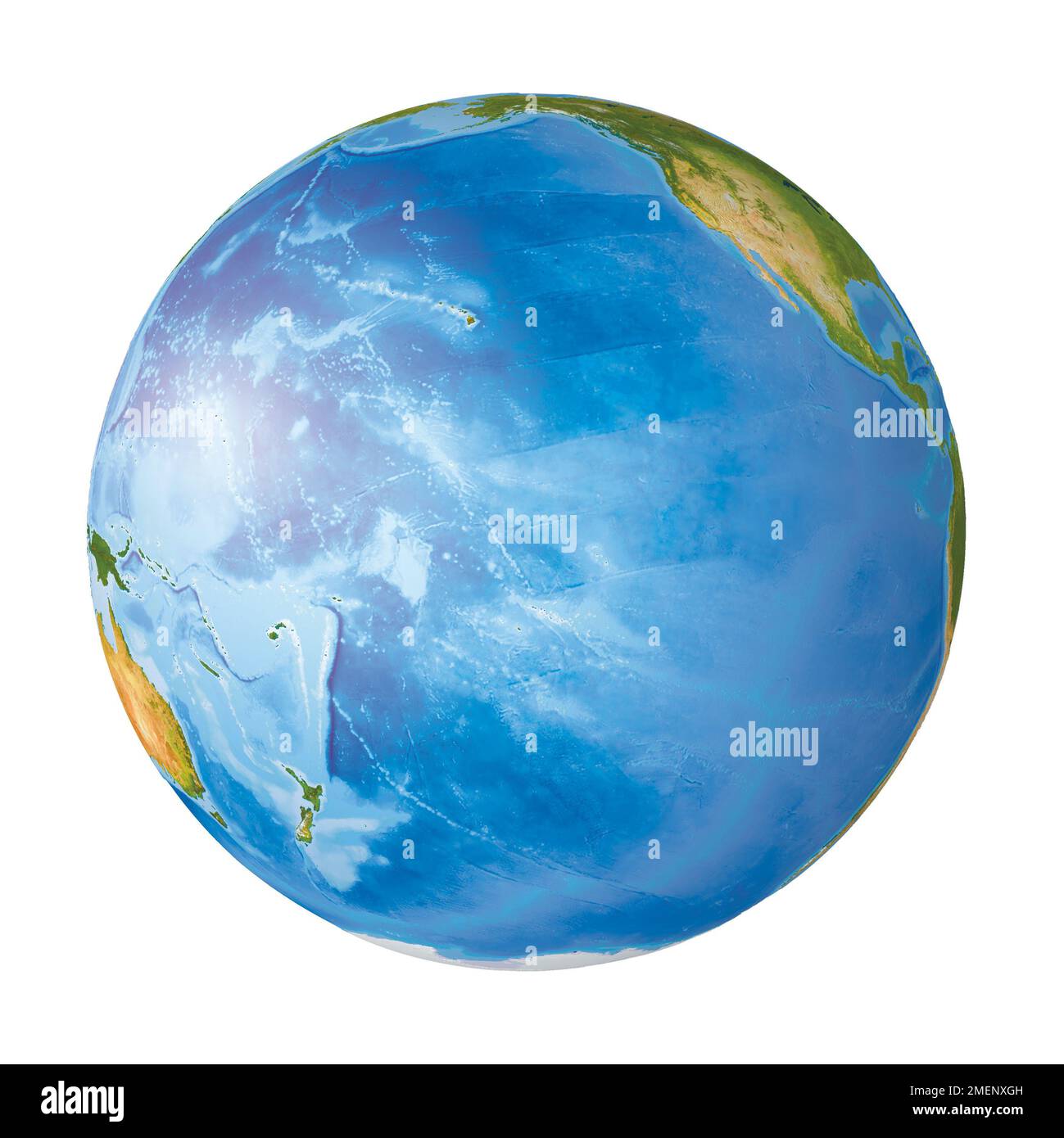 Pacific globe Stock Photo