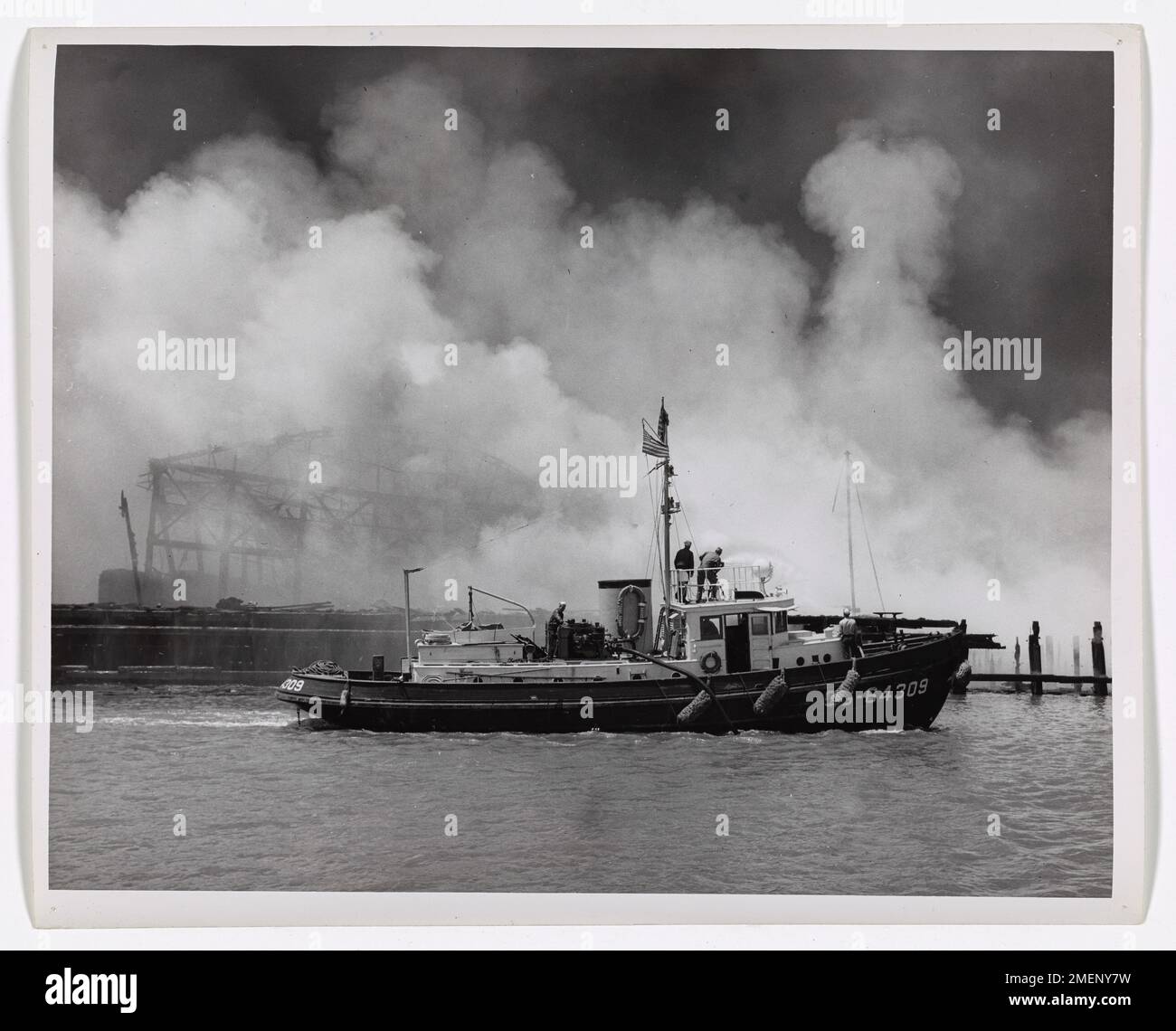 Fire Fighting Coast Guard, Texas City Disaster Stock Photo - Alamy