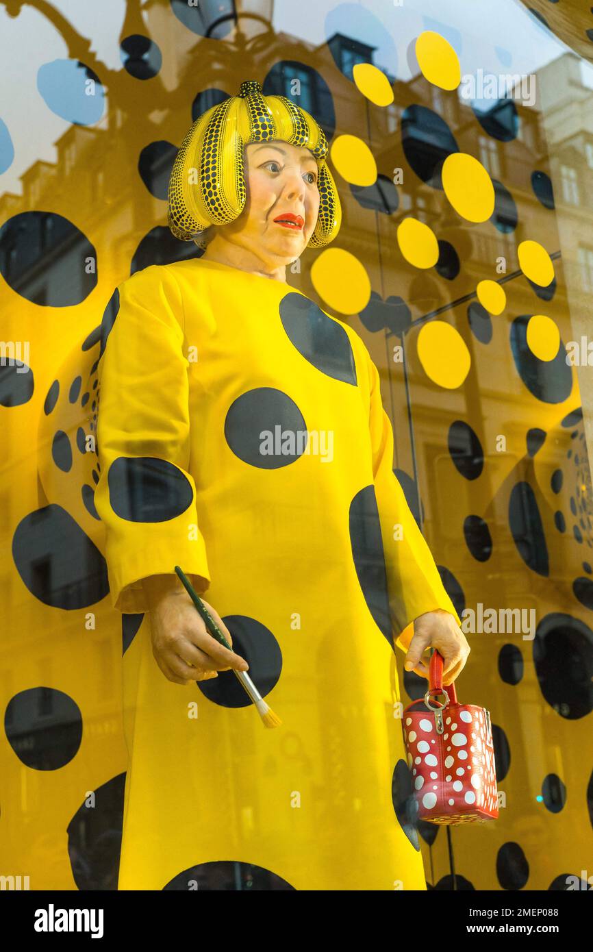 Paris, France. 03rd Mar, 2023. Yayoi Kusama invests Louis Vuitton, facing  the Samaritaine. LV DREAM, the name of the new free exhibition space which  opens opposite the Seine and the Samaritaine in