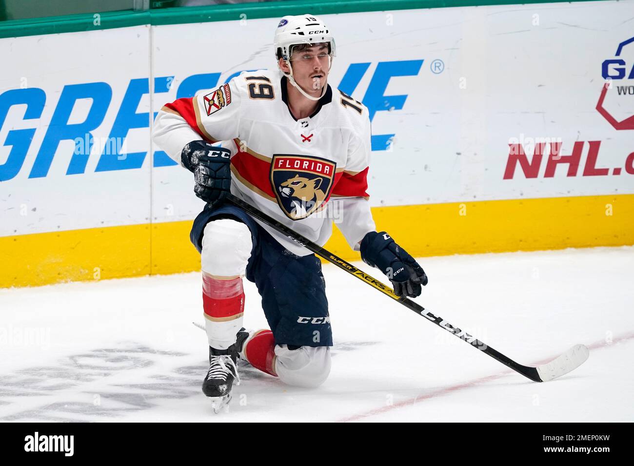 Florida Panthers left wing Mason Marchment (17) skates during the first  period of an NHL hockey game against the Philadelphia Flyers, Thursday,  March 10, 2022, in Sunrise, Fla. (AP Photo/Marta Lavandier Stock