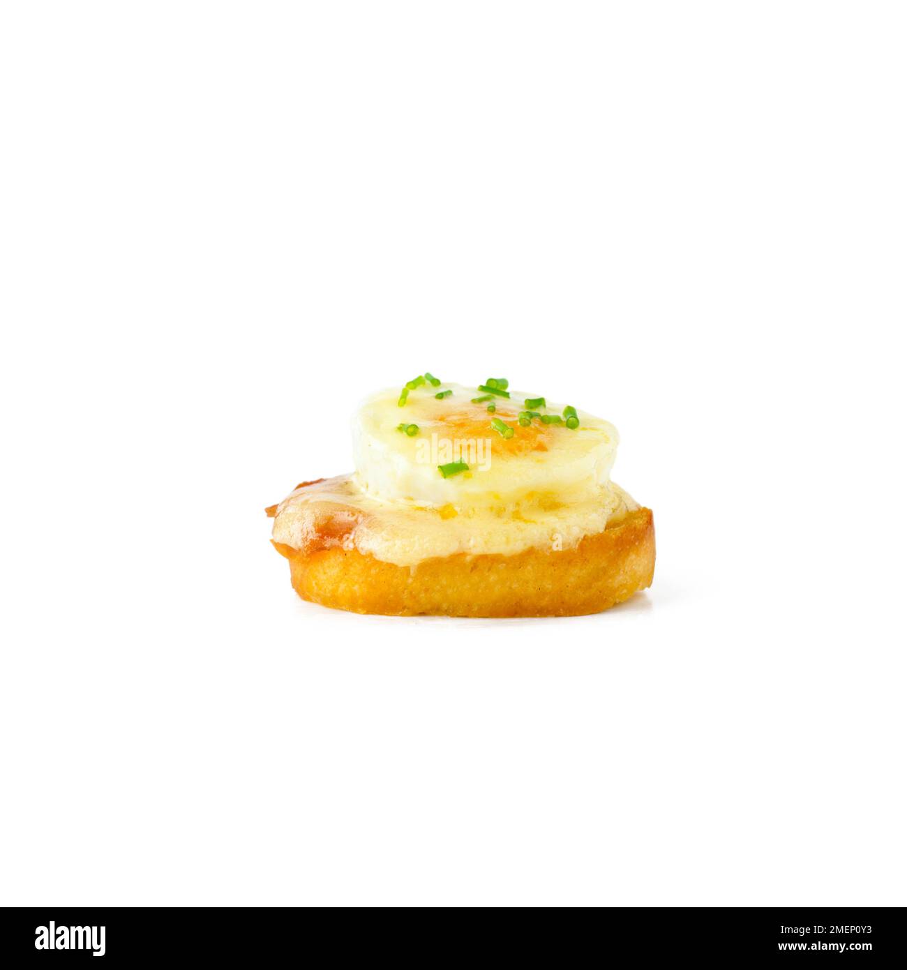 Egg Benedict canape Stock Photo Alamy