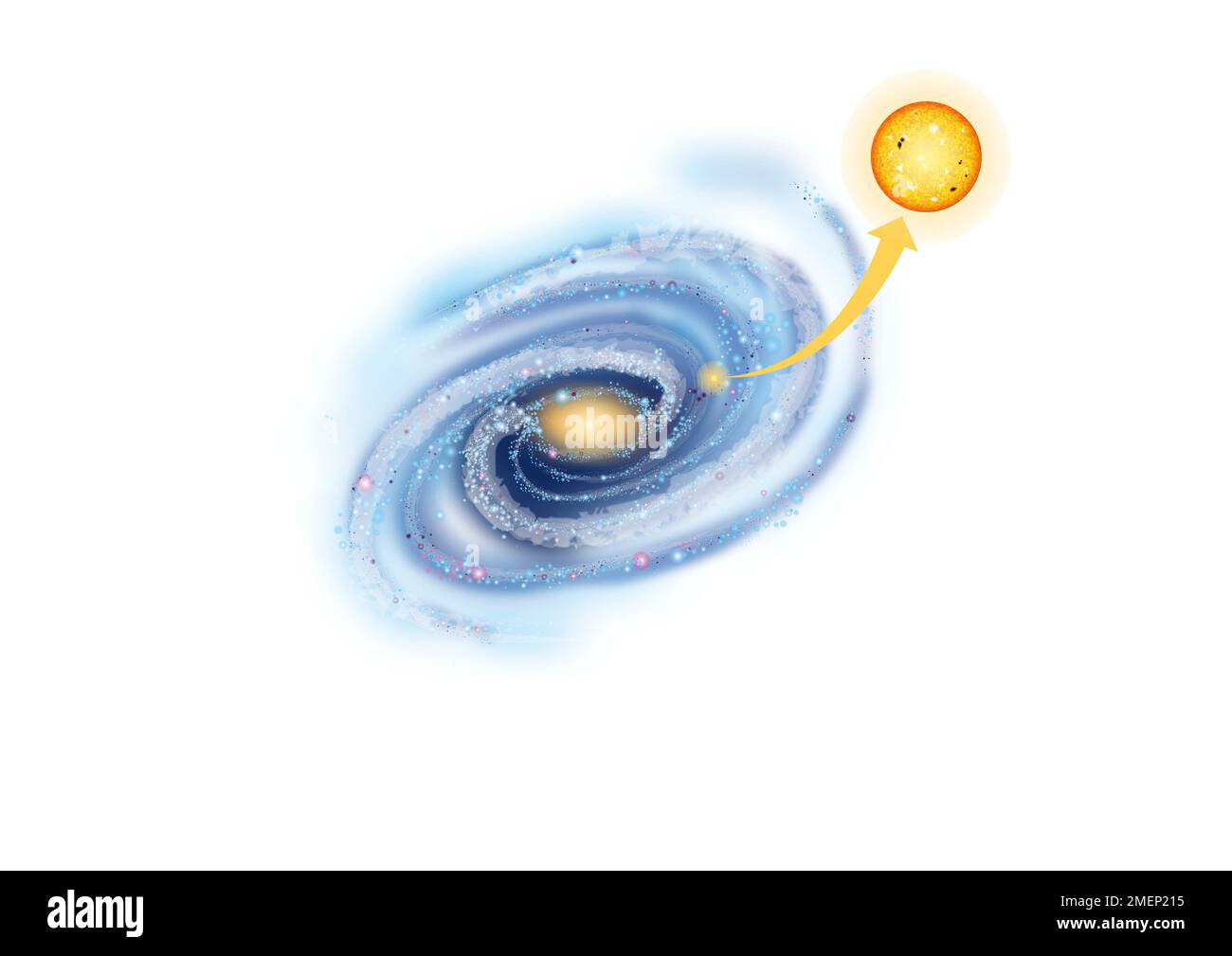Milky way galaxy diagram cut out stock images pictures alamy