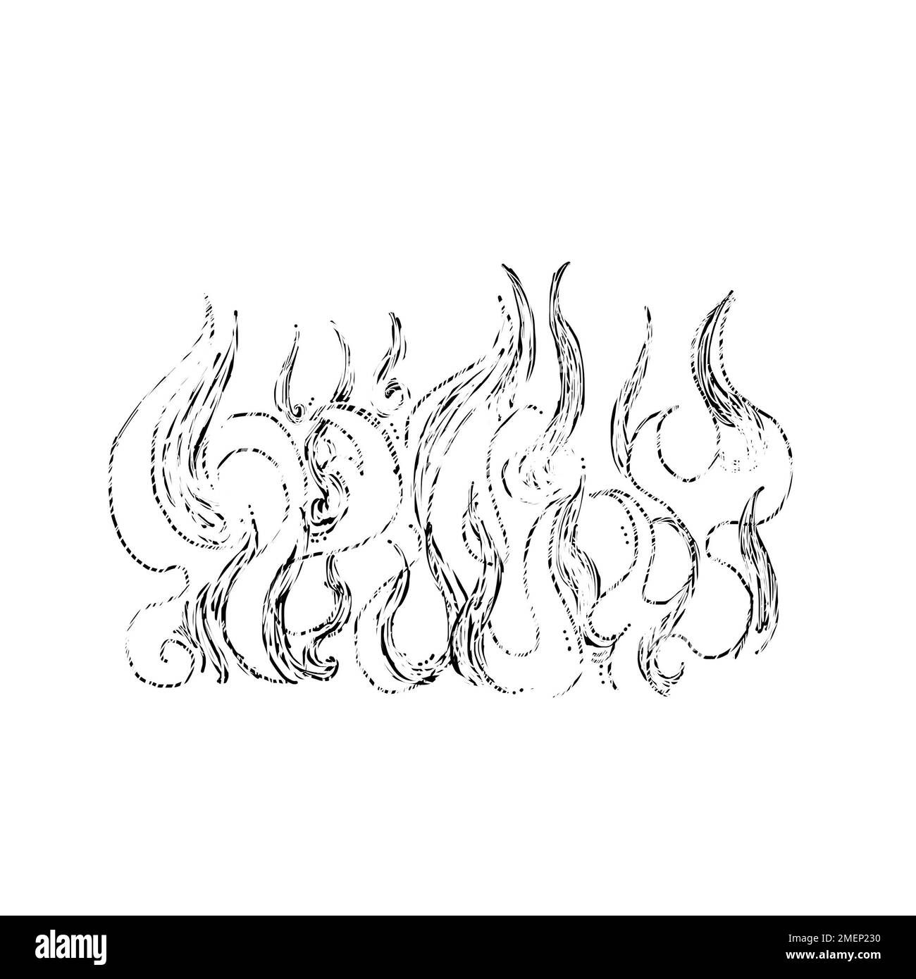Drawing of the flame Cut Out Stock Images & Pictures Alamy