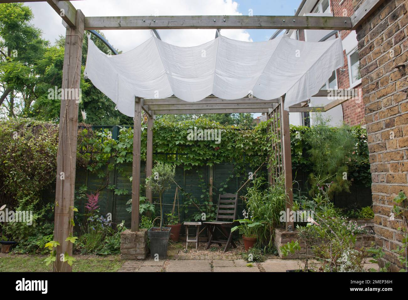 Wooden patio veranda Stock Photo Alamy